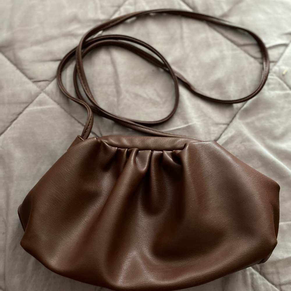 Brown clutch/ crossbody bag
